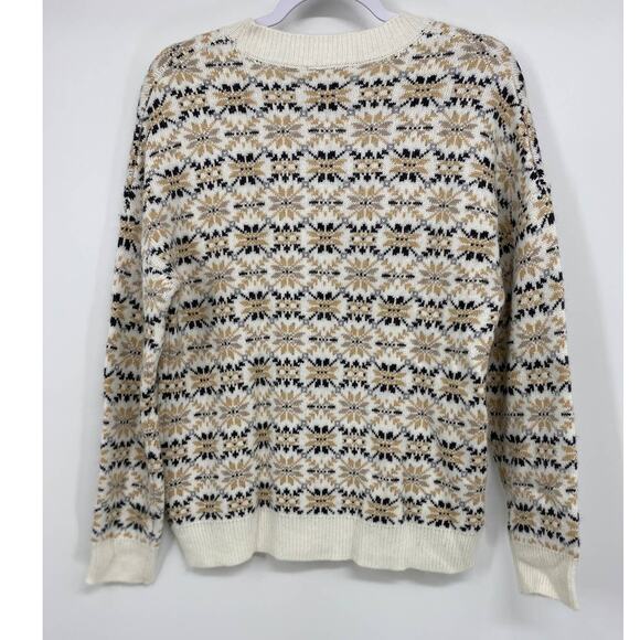 Chelsea & Theodore Womens Wool Patterned Long Sleeve Sweater NEW Size Large - Picture 2 of 9